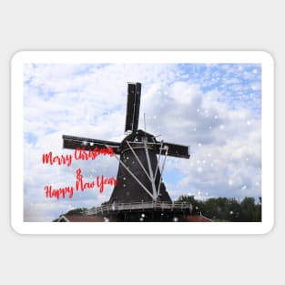 Mill - Merry Christmas & Happy New Year Sticker